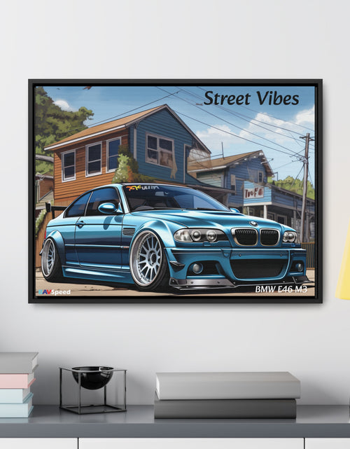 Load image into Gallery viewer, BAVSpeed BMW E46 M3 &quot;Sreet Vibes&quot; Framed Canvas Print
