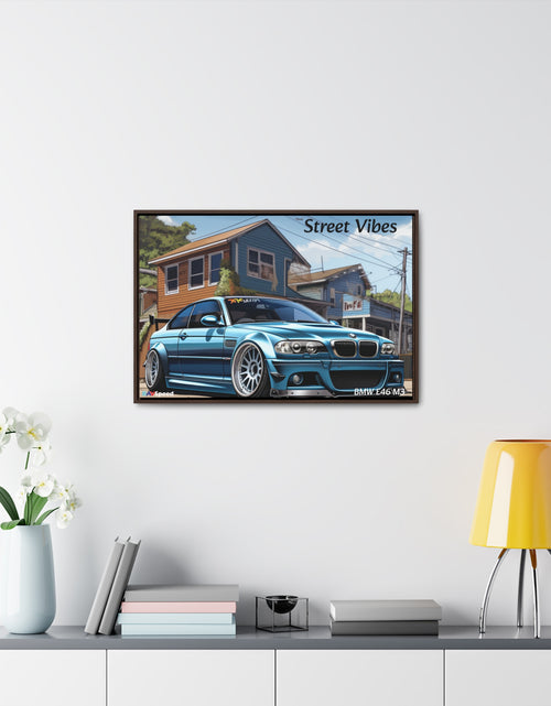 Load image into Gallery viewer, BAVSpeed BMW E46 M3 &quot;Sreet Vibes&quot; Framed Canvas Print
