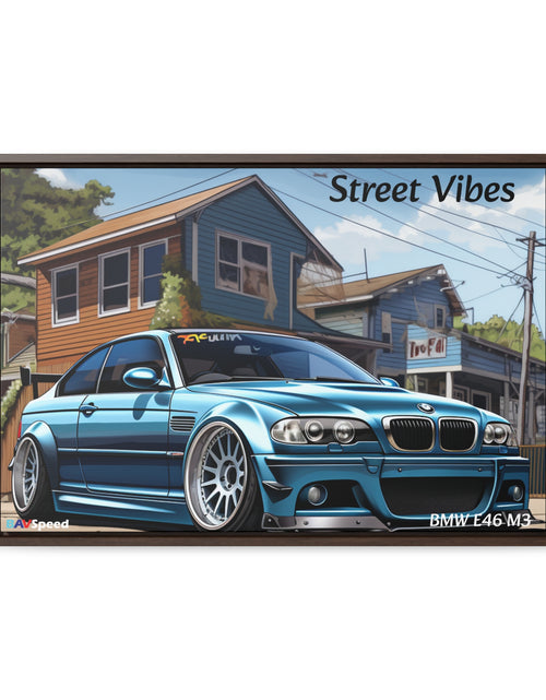 Load image into Gallery viewer, BAVSpeed BMW E46 M3 &quot;Sreet Vibes&quot; Framed Canvas Print
