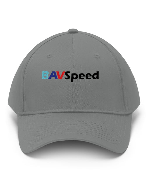 Load image into Gallery viewer, BAVSpeed BMW Grey Lid - Unisex Twill Baseball Hat

