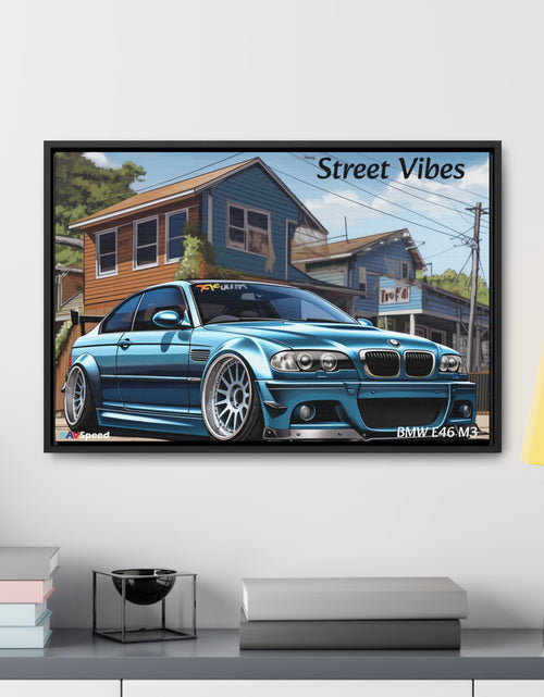 Load image into Gallery viewer, BAVSpeed BMW E46 M3 &quot;Sreet Vibes&quot; Framed Canvas Print
