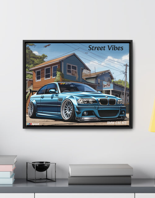 Load image into Gallery viewer, BAVSpeed BMW E46 M3 &quot;Sreet Vibes&quot; Framed Canvas Print
