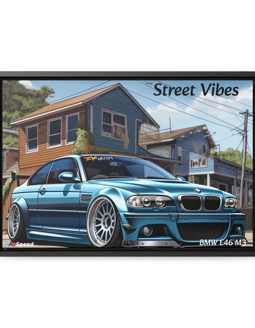 Load image into Gallery viewer, BAVSpeed BMW E46 M3 &quot;Sreet Vibes&quot; Framed Canvas Print
