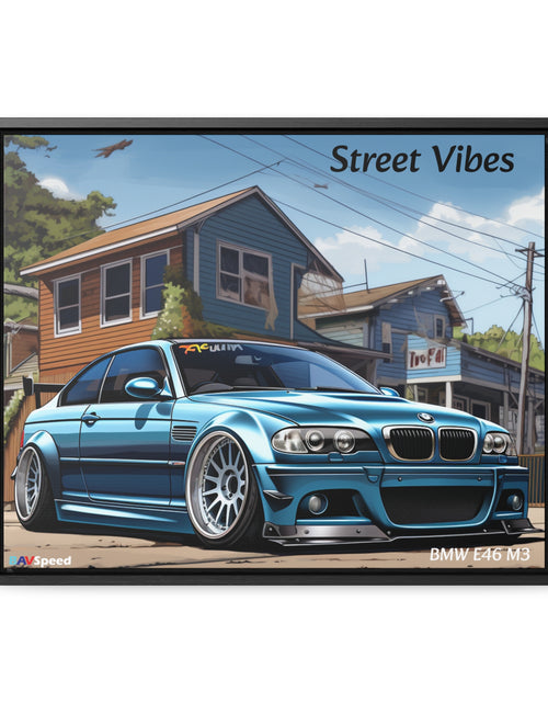 Load image into Gallery viewer, BAVSpeed BMW E46 M3 &quot;Sreet Vibes&quot; Framed Canvas Print

