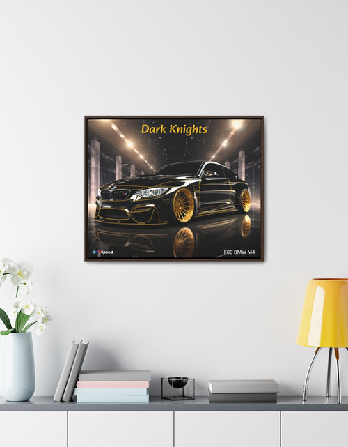 Load image into Gallery viewer, BAVSpeed F80 BMW Mr &quot;Dark Knights&quot; Framed Canvas Wall Art
