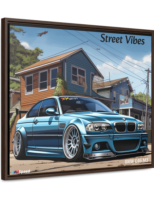 Load image into Gallery viewer, BAVSpeed BMW E46 M3 &quot;Sreet Vibes&quot; Framed Canvas Print
