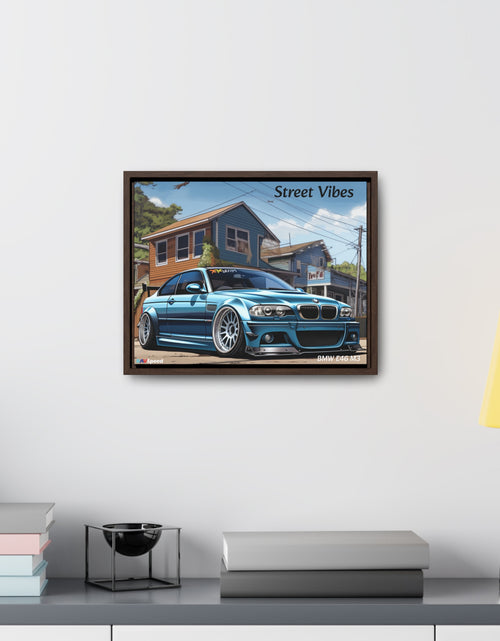 Load image into Gallery viewer, BAVSpeed BMW E46 M3 &quot;Sreet Vibes&quot; Framed Canvas Print
