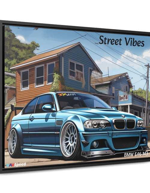 Load image into Gallery viewer, BAVSpeed BMW E46 M3 &quot;Sreet Vibes&quot; Framed Canvas Print
