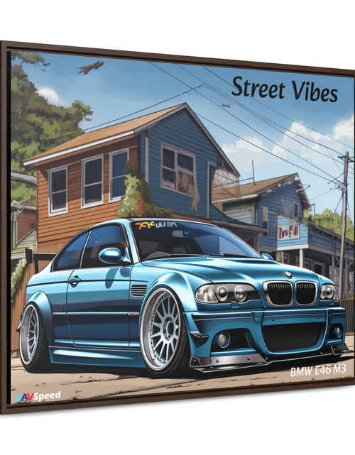 Load image into Gallery viewer, BAVSpeed BMW E46 M3 &quot;Sreet Vibes&quot; Framed Canvas Print
