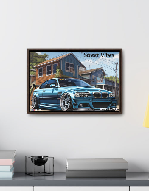 Load image into Gallery viewer, BAVSpeed BMW E46 M3 &quot;Sreet Vibes&quot; Framed Canvas Print
