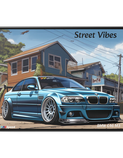 Load image into Gallery viewer, BAVSpeed BMW E46 M3 &quot;Sreet Vibes&quot; Framed Canvas Print
