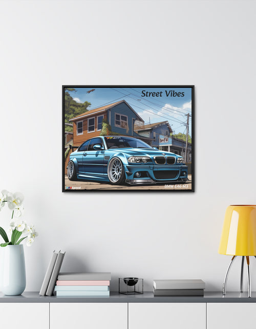 Load image into Gallery viewer, BAVSpeed BMW E46 M3 &quot;Sreet Vibes&quot; Framed Canvas Print
