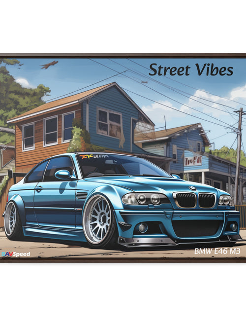 Load image into Gallery viewer, BAVSpeed BMW E46 M3 &quot;Sreet Vibes&quot; Framed Canvas Print
